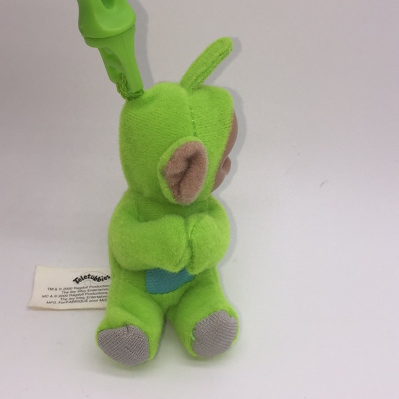 Teletubbies McDonald’s Dipsy Hugging Hugger Backpack Clip On Plush Toy Green - Picture 4 of 9